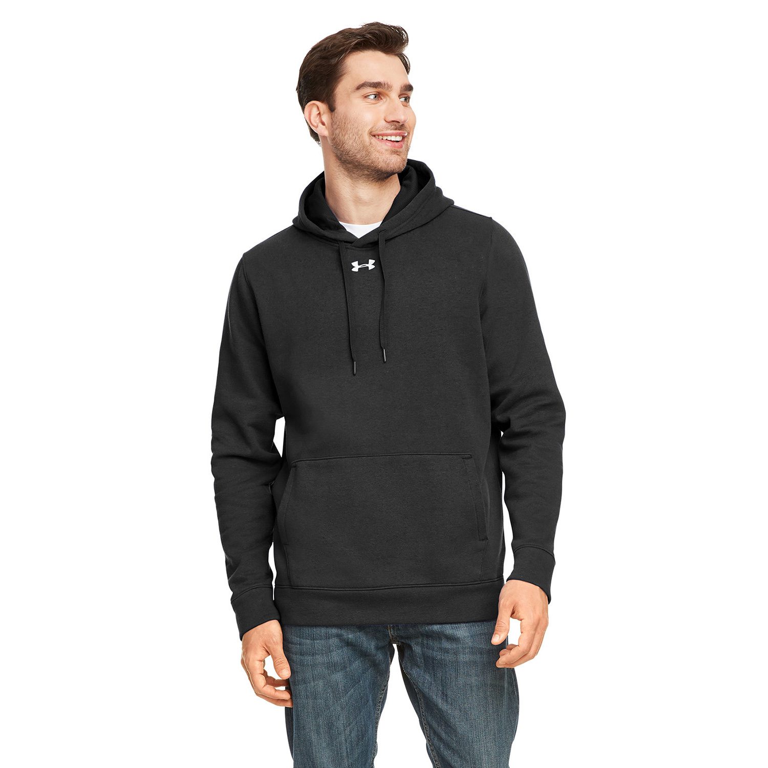 UNDER ARMOUR® Men's Hustle Pullover Hooded Sweatshirt #1300123 Black