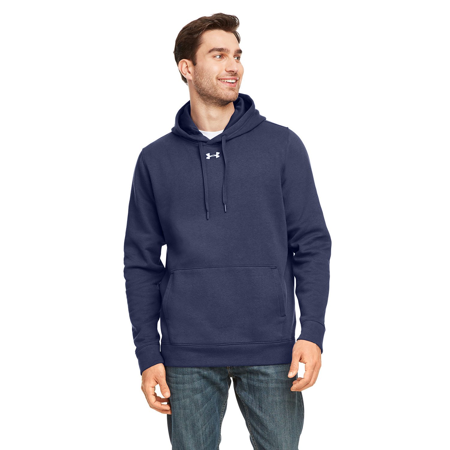 UNDER ARMOUR® Men's Hustle Pullover Hooded Sweatshirt #1300123 Navy