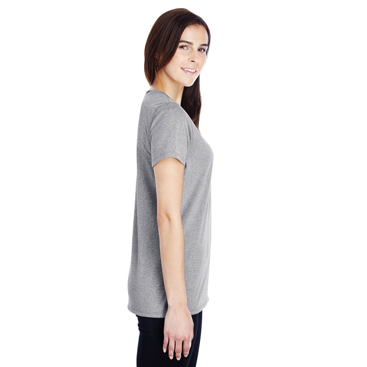 UNDER ARMOUR® Ladies' Locker T-Shirt 2.0 #1305510 Graphite Side