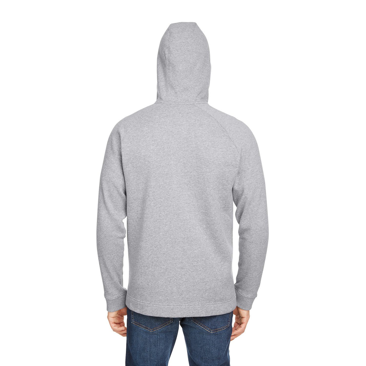 UNDER ARMOUR® Men's Hustle Full-Zip Hooded Sweatshirt #1351313 Graphite Back
