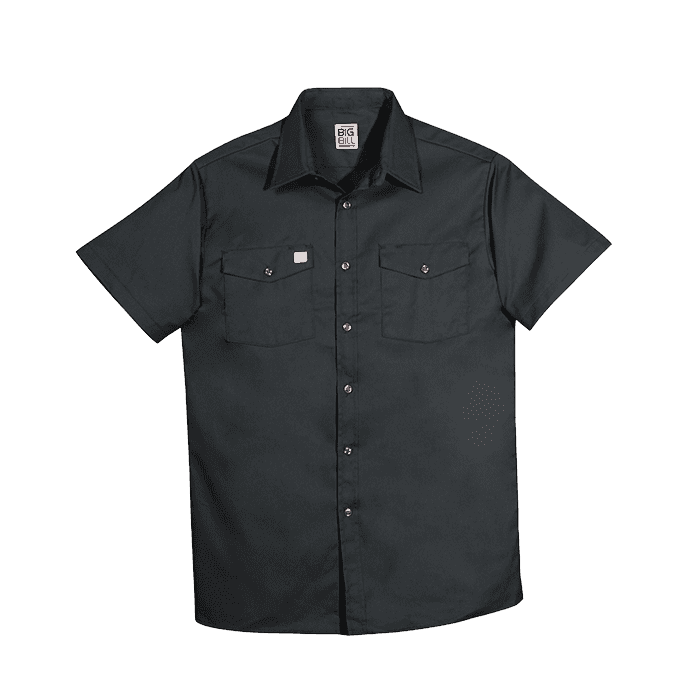 Big Bill Premium Short-Sleeve Work Shirt #137 Black