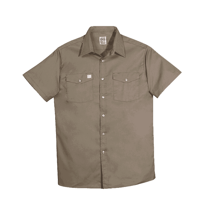 Big Bill Premium Short-Sleeve Work Shirt #137 Tan