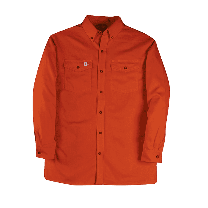 Big Bill FLAME-RESISTANT Button-Down Dress Shirt #147BDUS7 Orange