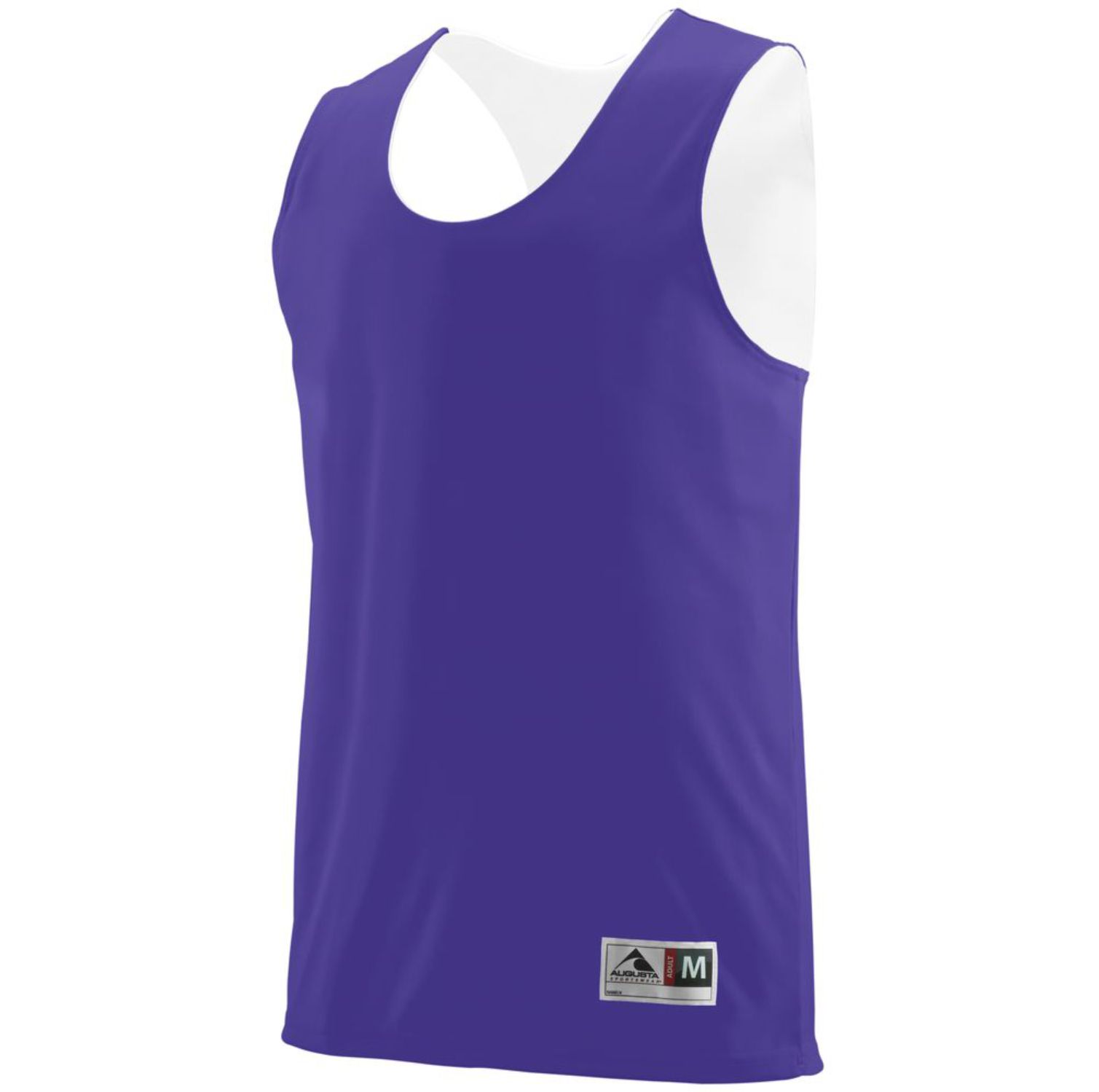Augusta Sportswear Reversible Wicking Tank #148 Purple / White