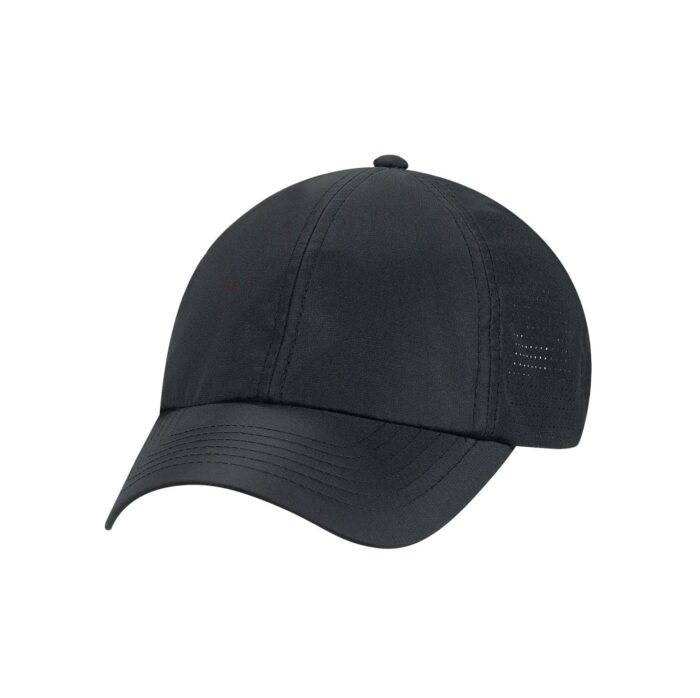 AJM Polyester Rip Stop / Polyester Rip Stop Mesh 6 Panel Contour Hat (Mesh Back) #1B090M Black