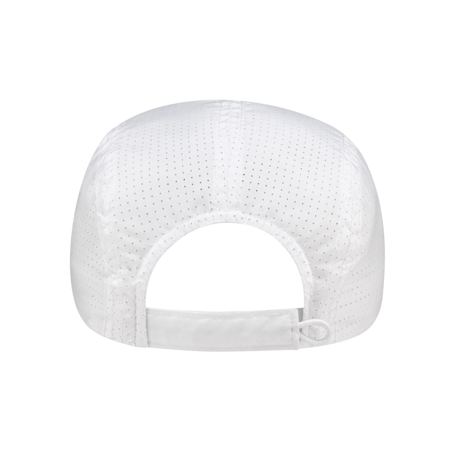 AJM Polyester Rip Stop / Polyester Rip Stop Mesh 5 Panel Runner Style Hat #1B940M White Back