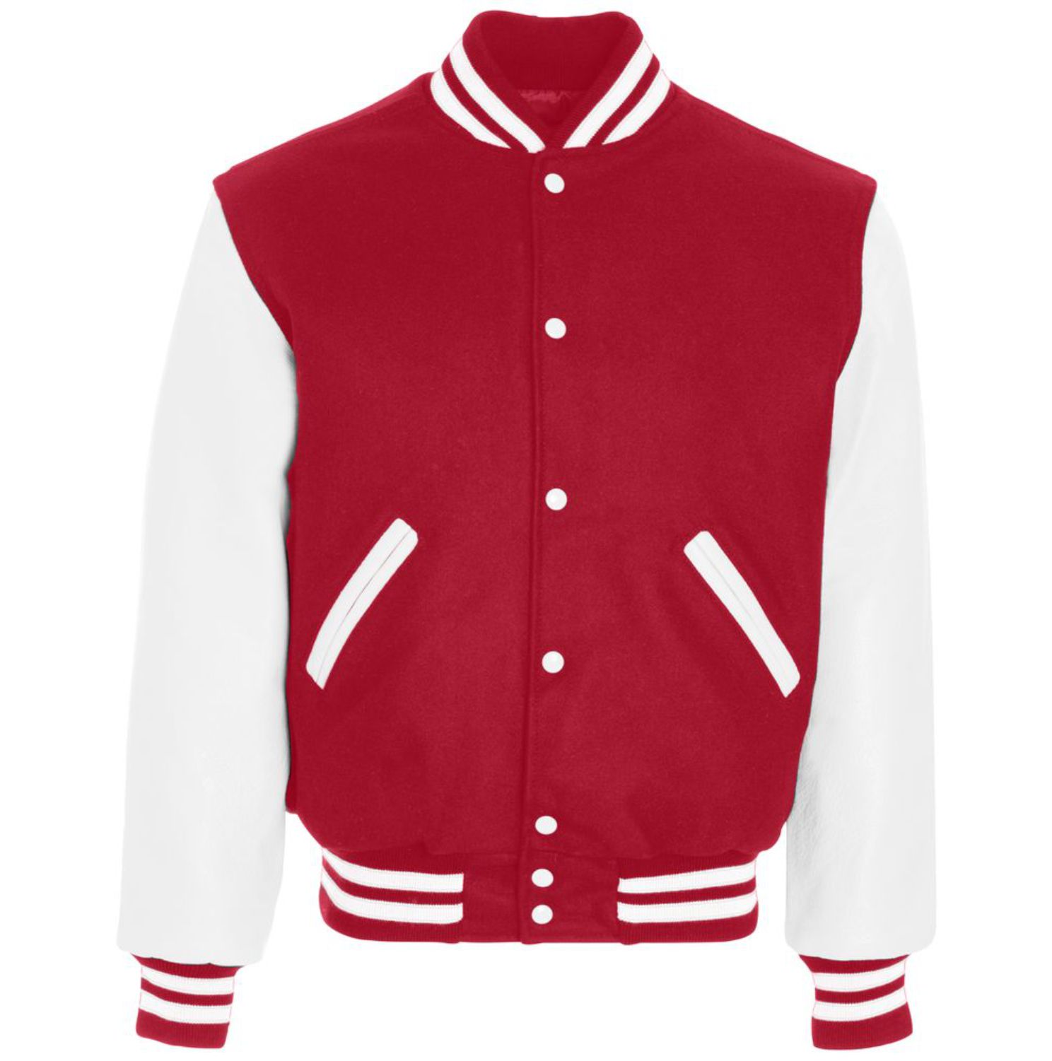 Holloway Varsity Jacket #224183 Scarlet / White