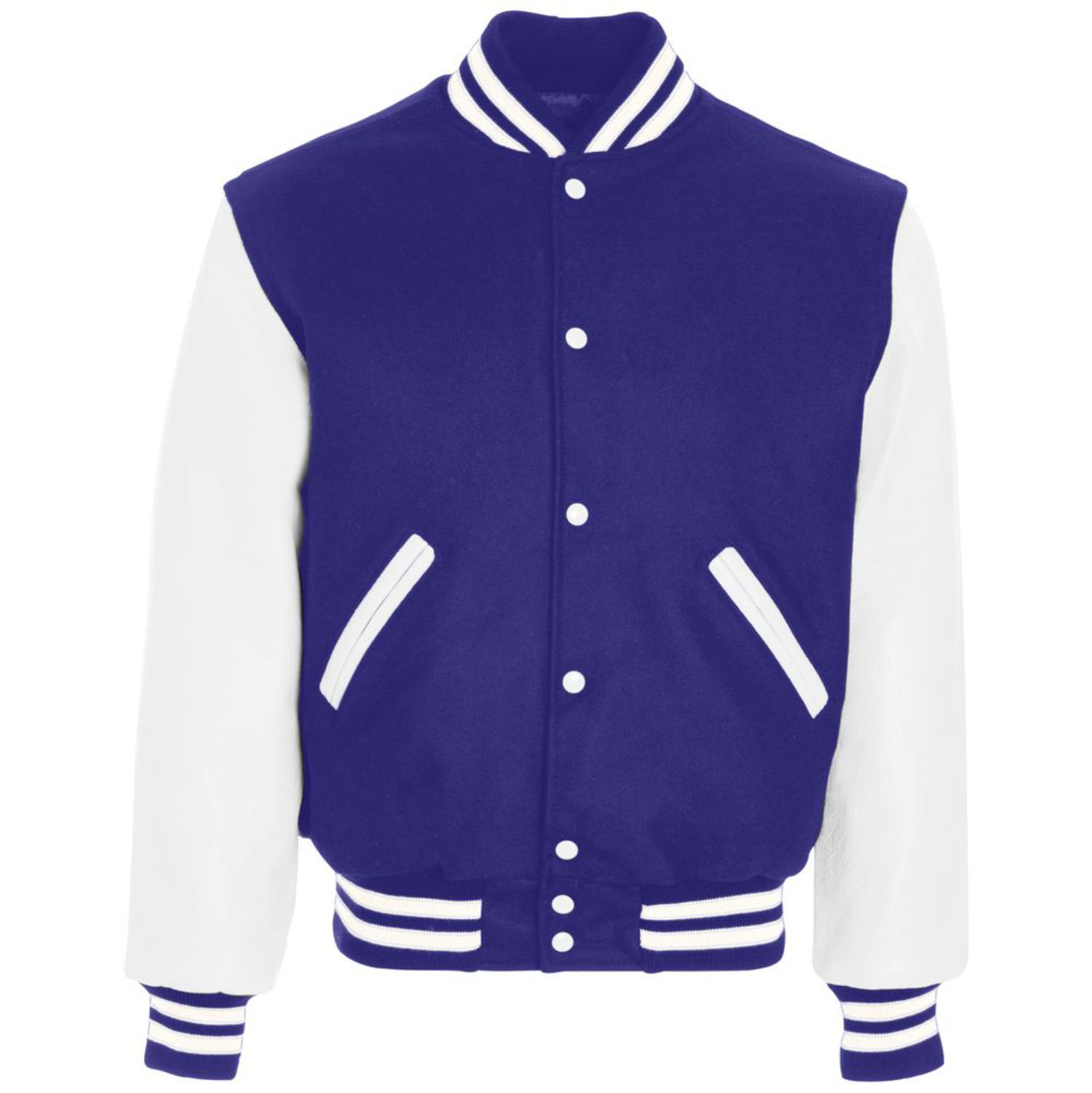 Holloway Varsity Jacket #224183 Purple / White