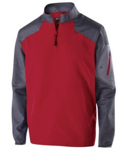 Holloway Raider Pullover #229155 Carbon Print / Scarlet Front