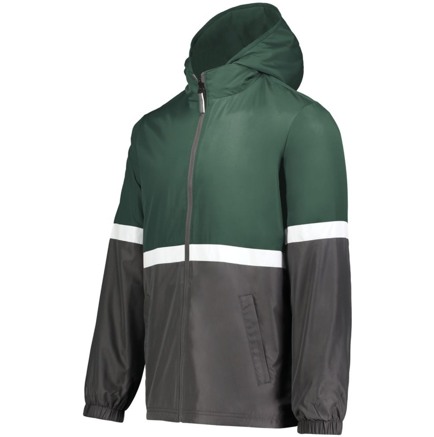 Holloway Turnabout Reversible Jacket #229587 Dark Green / Carbon