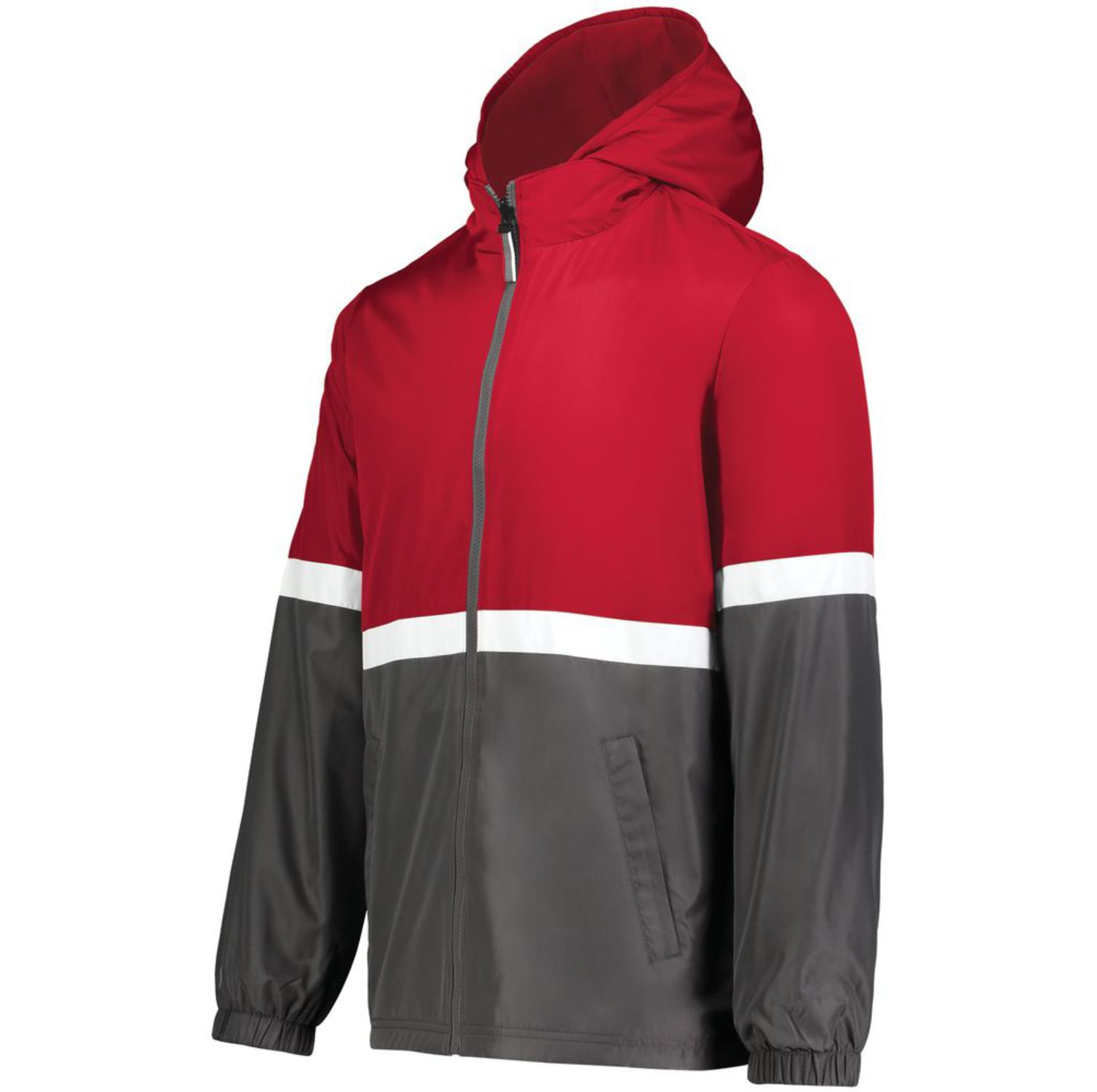Holloway Turnabout Reversible Jacket #229587 Scarlet / Carbon