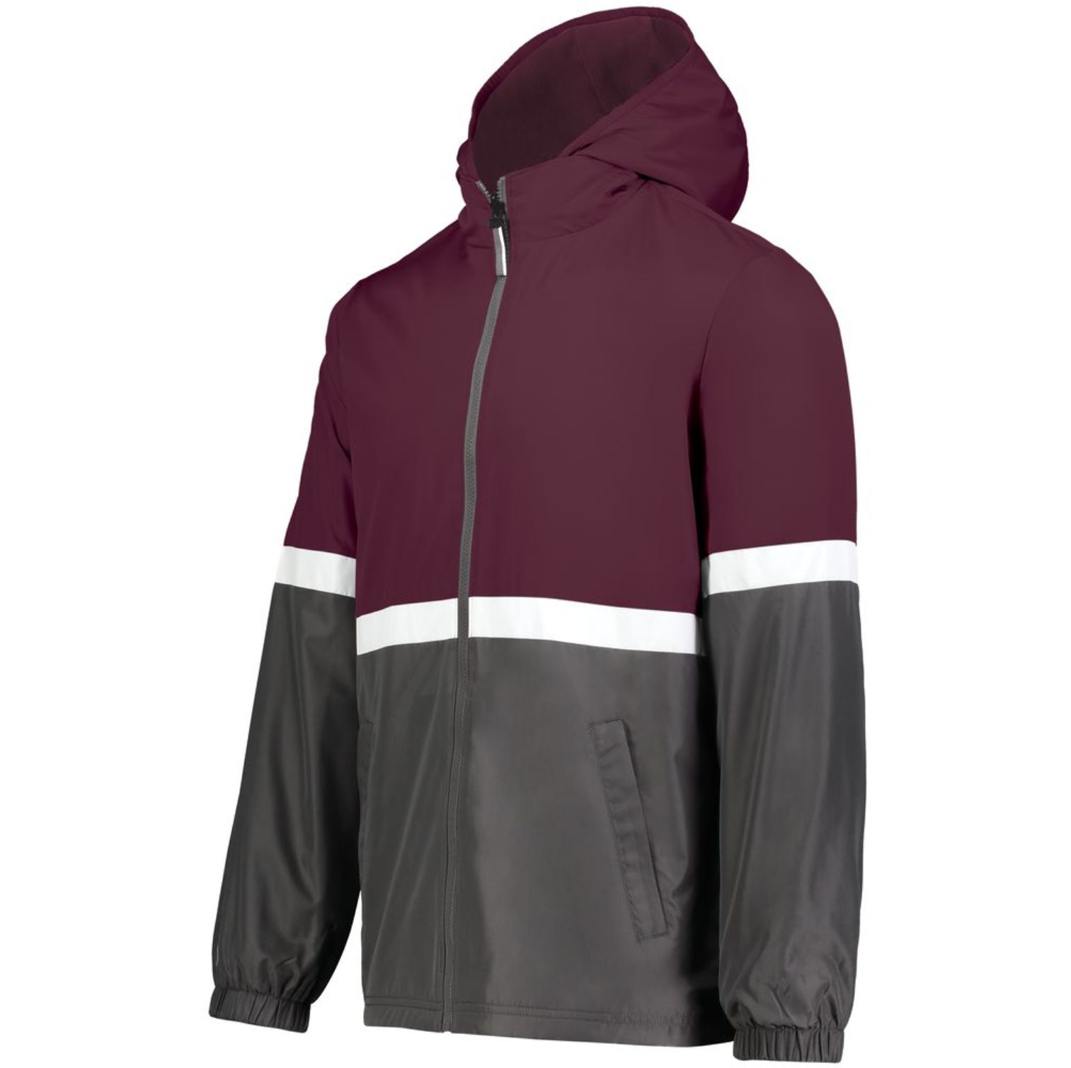 Holloway Turnabout Reversible Jacket #229587 Maroon / Carbon