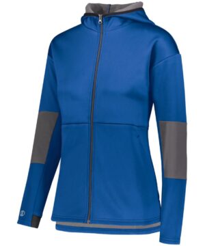 Holloway Ladies Sof-Stretch Jacket #229737 Royal / Carbon Front