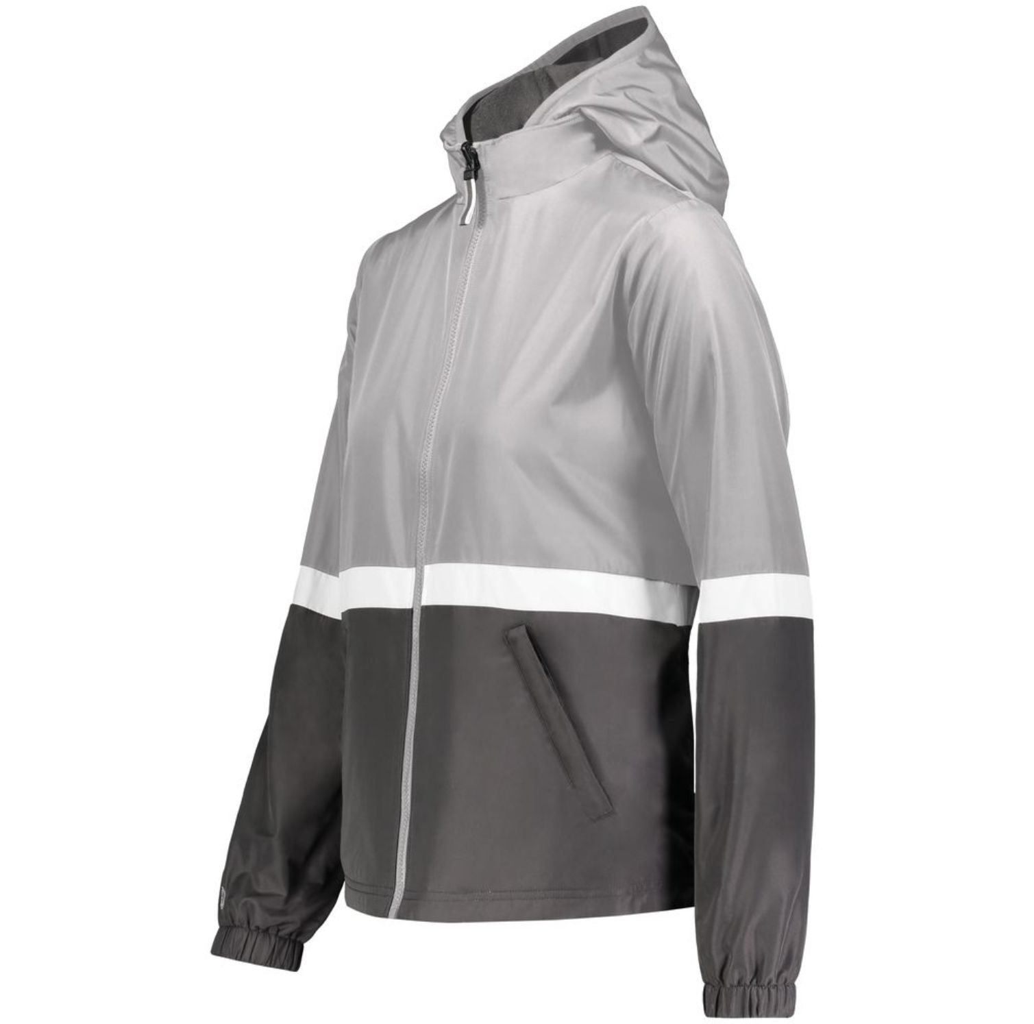 Holloway Ladies Turnabout Reversible Jacket #229787 Athletic Grey / Carbon