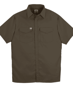 Big Bill Premium Short-Sleeve Snap Front Work Shirt #237 Brown