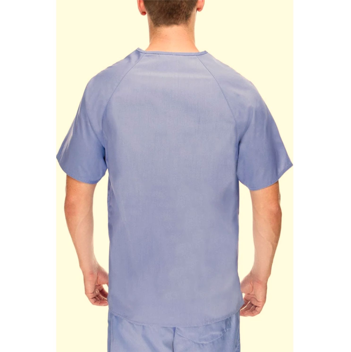 Premium Uniforms V-Neck Scrub Top #2510 Petrol Blue Back