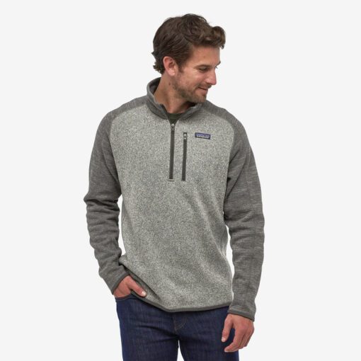 Patagonia Men's Better Sweater 1/4-Zip Fleece #25523 Nickel / Forge Grey Front