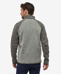 Patagonia Men's Better Sweater 1/4-Zip Fleece #25523 Nickel / Forge Grey Back