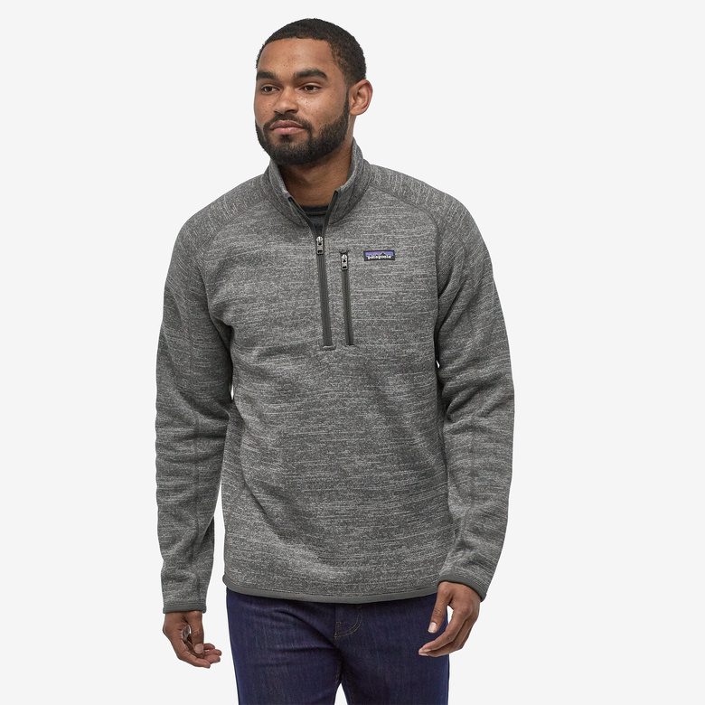 Patagonia Men's Better Sweater 1/4-Zip Fleece #25523 Nickel