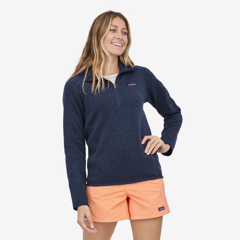 Patagonia Women's Better Sweater 1/4-Zip Fleece #25618 Navy