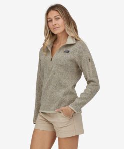 Patagonia Women's Better Sweater 1/4-Zip Fleece #25618 Pelican Front