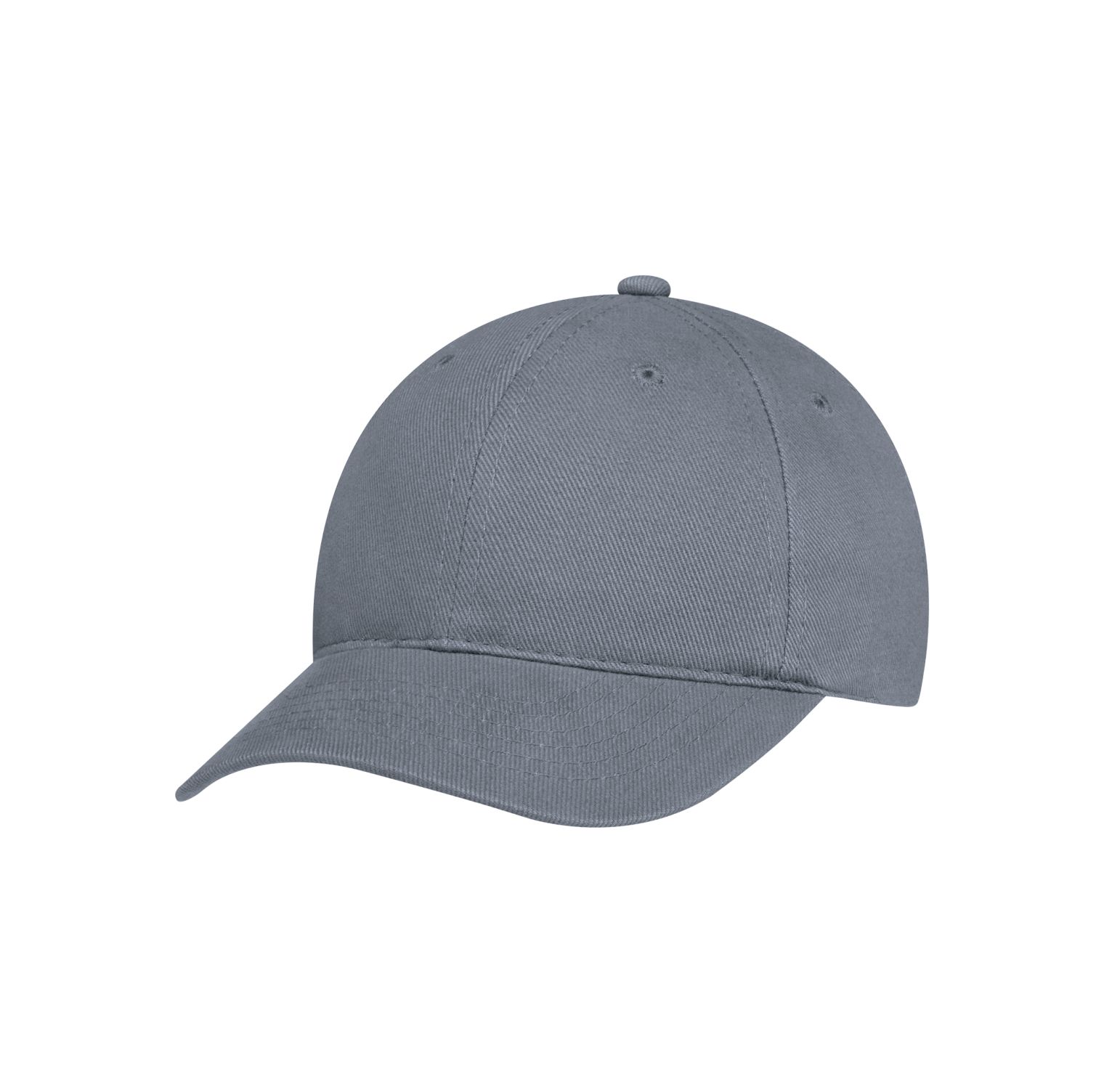 AJM Heavyweight Brushed Cotton Drill 6 Panel Constructed Contour Hat #2C390M Charcoal