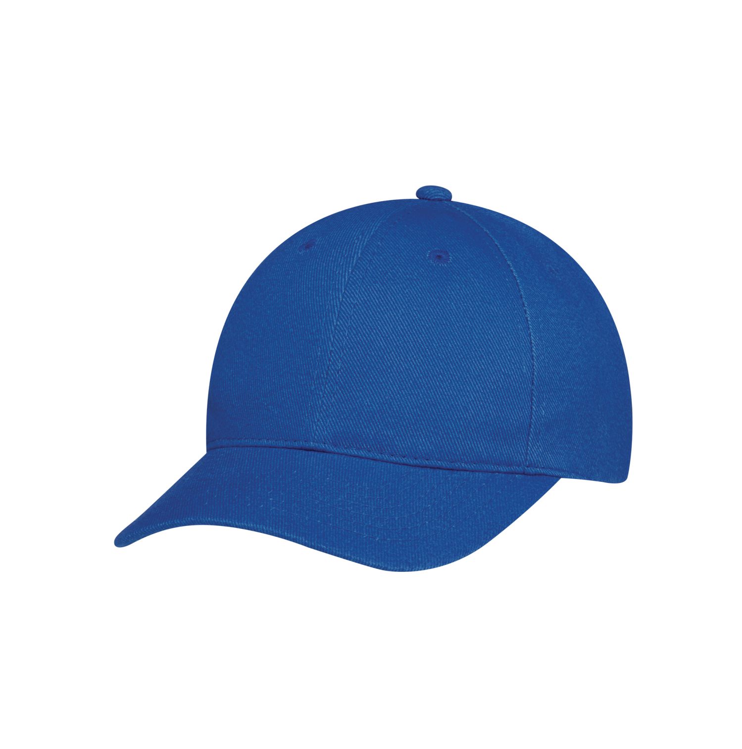 AJM Heavyweight Brushed Cotton Drill 6 Panel Constructed Contour Hat #2C390M Royal Blue