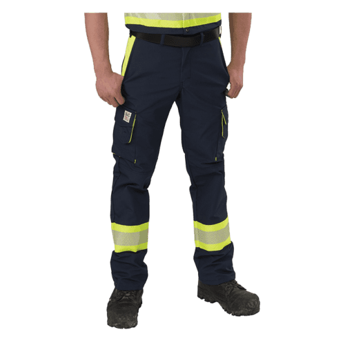 Big Bill High Visibility Ripstop Cargo Pant #3234HVT Navy Front