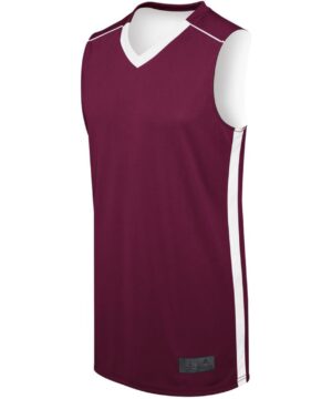 Augusta Sportswear Adult Competition Reversible Jersey #332400 Maroon / White Front