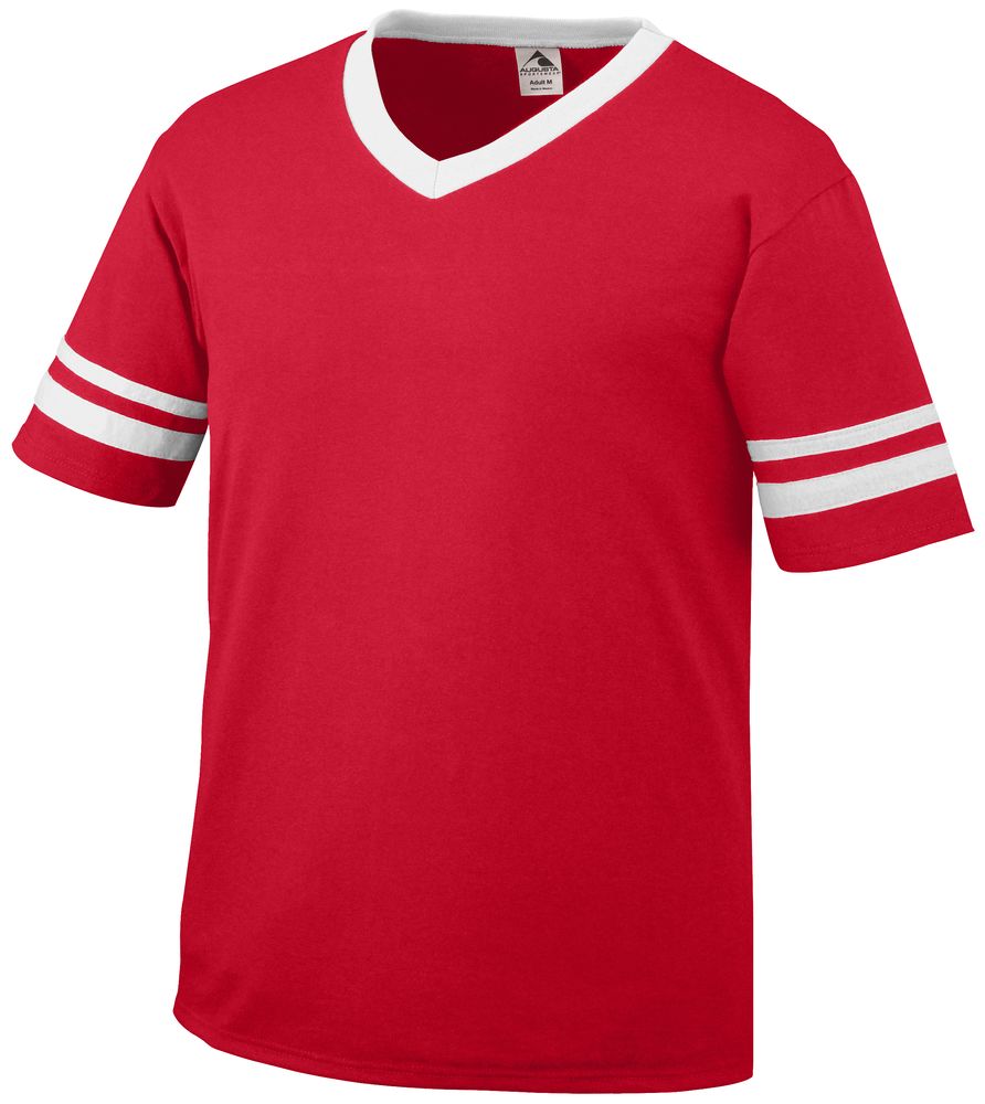 Augusta Sportswear Sleeve Stripe Jersey #360 Red / White