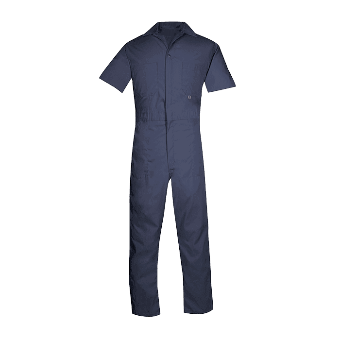 Big Bill Lightweight Poplin Short-Sleeve Work Coverall #405 Navy