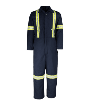Big Bill Premium Work Coverall With Reflective Material #429BF Navy Front