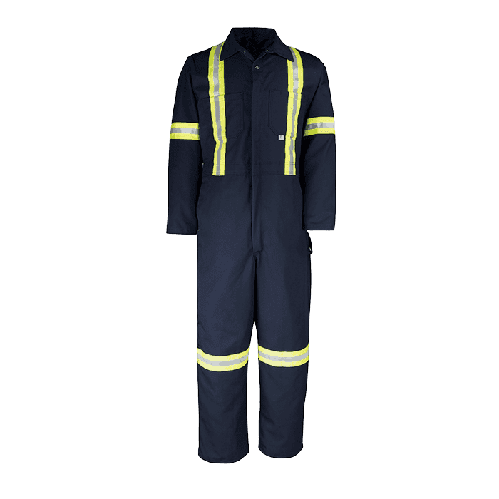 Big Bill Premium Work Coverall With Reflective Material #429BF Navy Front