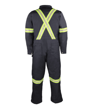 Big Bill Premium Work Coverall With Reflective Material #429BF Navy Back