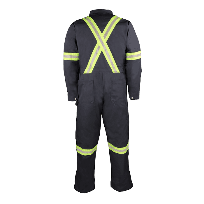 Big Bill Premium Work Coverall With Reflective Material #429BF Navy Back