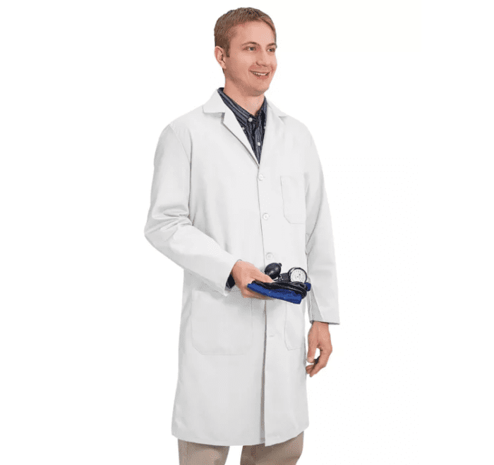 Premium Uniforms 100% Cotton Men's Lab Coat #6102 White