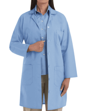 Premium Uniforms Ladies' Lab Coat #6185 Light Blue