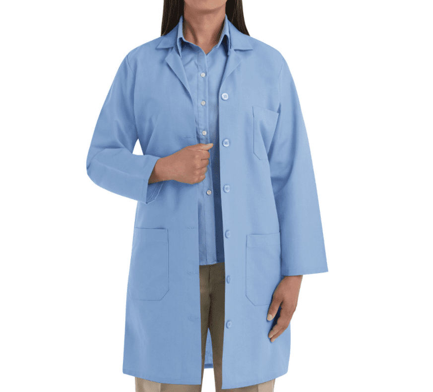 Premium Uniforms Ladies' Lab Coat #6185 Light Blue