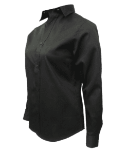 Gatts Work Wear Ladies Long Sleeve Shirt #623 Black