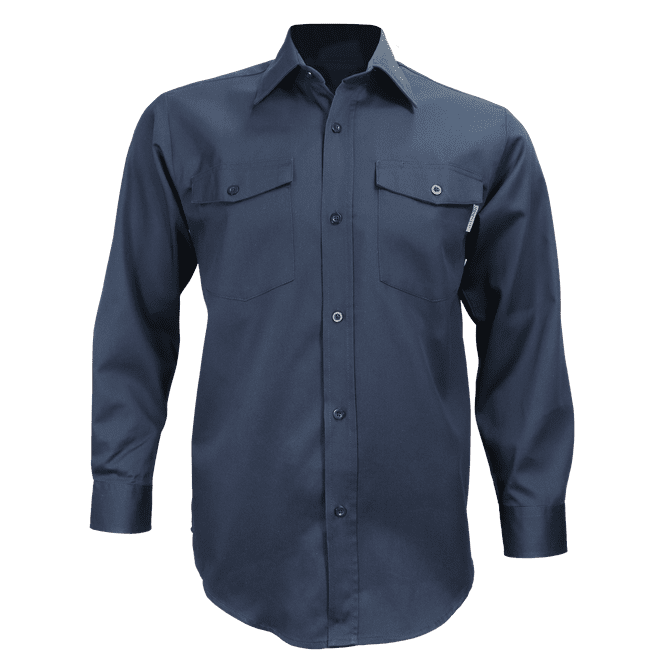 Gatts Work Wear Long Sleeve Shirt #625 Navy Front
