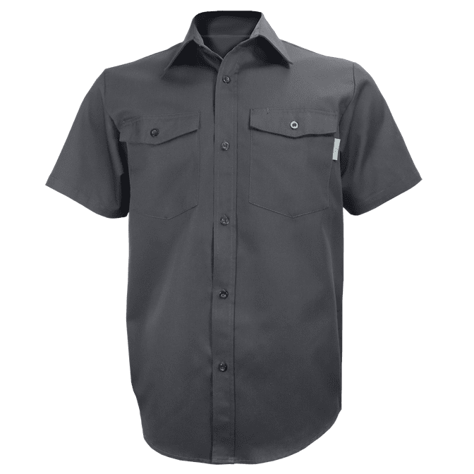 Gatts Work Wear Short Sleeve Shirt #650 Grey