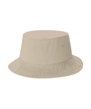 AJM Regular Dyed, Garment Washed Cotton Drill Deluxe Bucket Hat (Fitted) #6B100 Natural