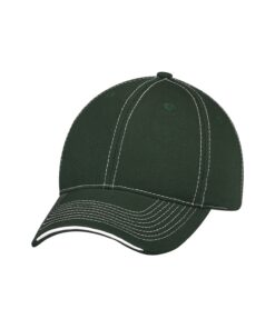 AJM 6-Panel Constructed Full-Fit Hat #6F617M Black Forest / White