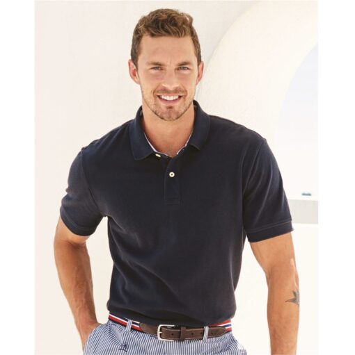 Tommy Hilfiger Classic Fit Ivy Pique Polo #13H1867 Navy Front