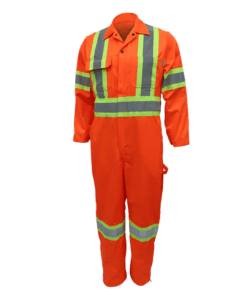 Gatts Work Wear Coverall HI VIZ 4" #791X4 Orange Front