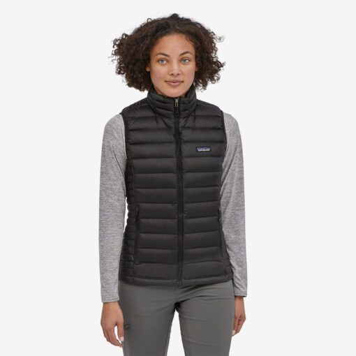 Patagonia Women's Down Sweater Vest #84628 Black Front