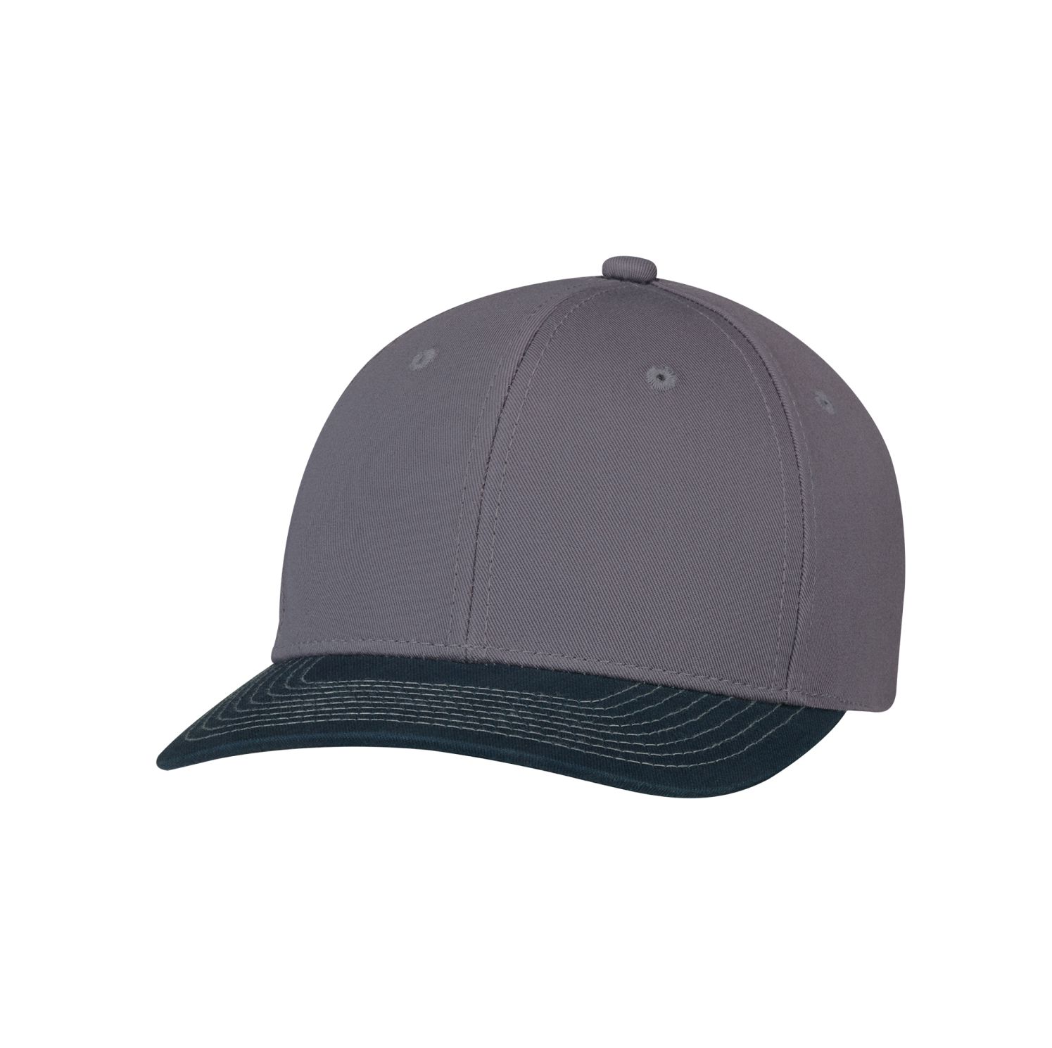 AJM 6-Panel Constructed Pro-Round Hat #8F010M Navy / Charcoal