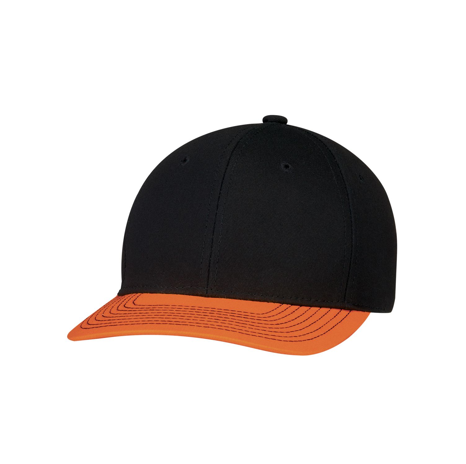 AJM 6-Panel Constructed Pro-Round Hat #8F010M Orange / Black