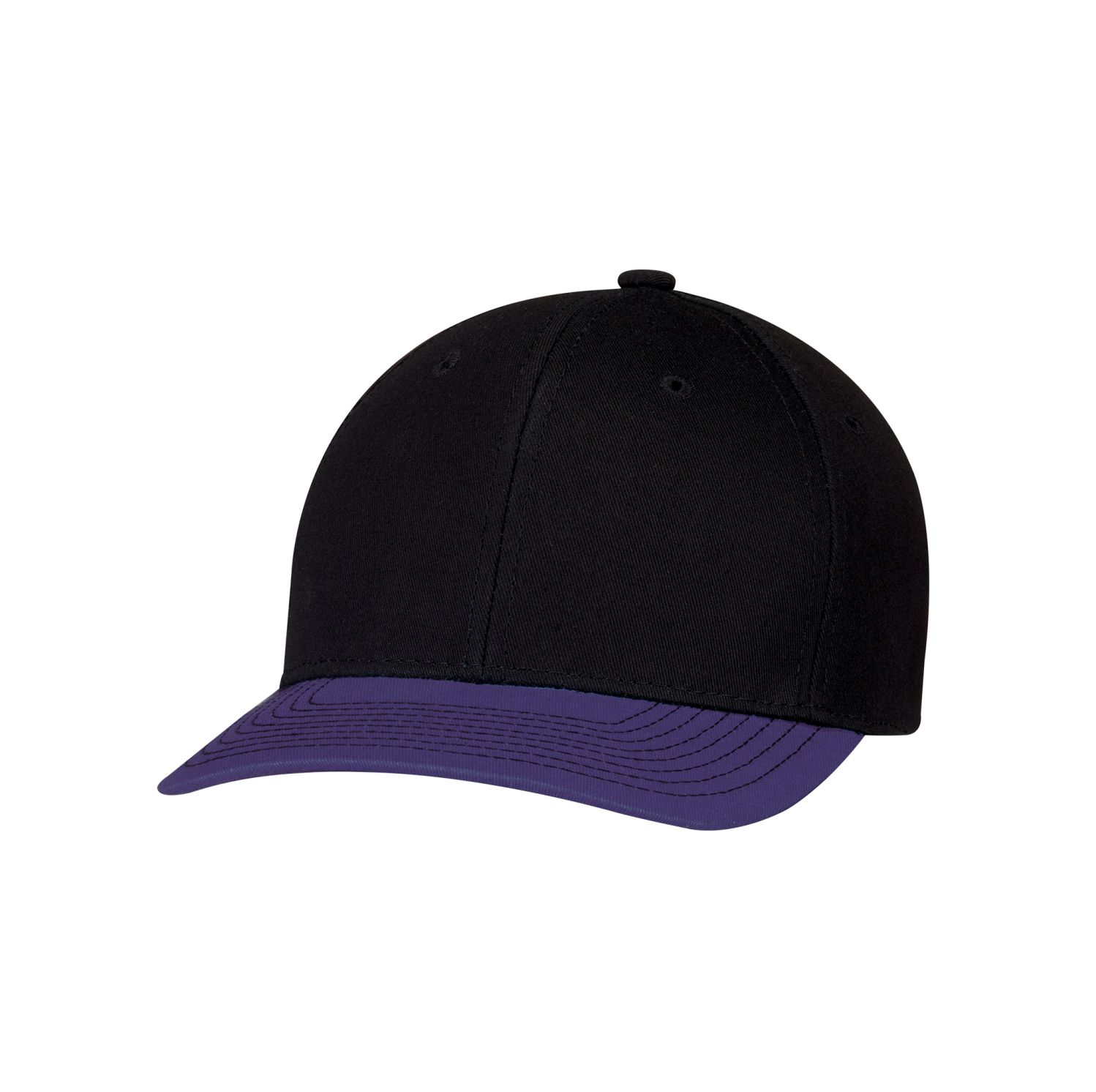 AJM 6-Panel Constructed Pro-Round Hat #8F010M Purple / Black