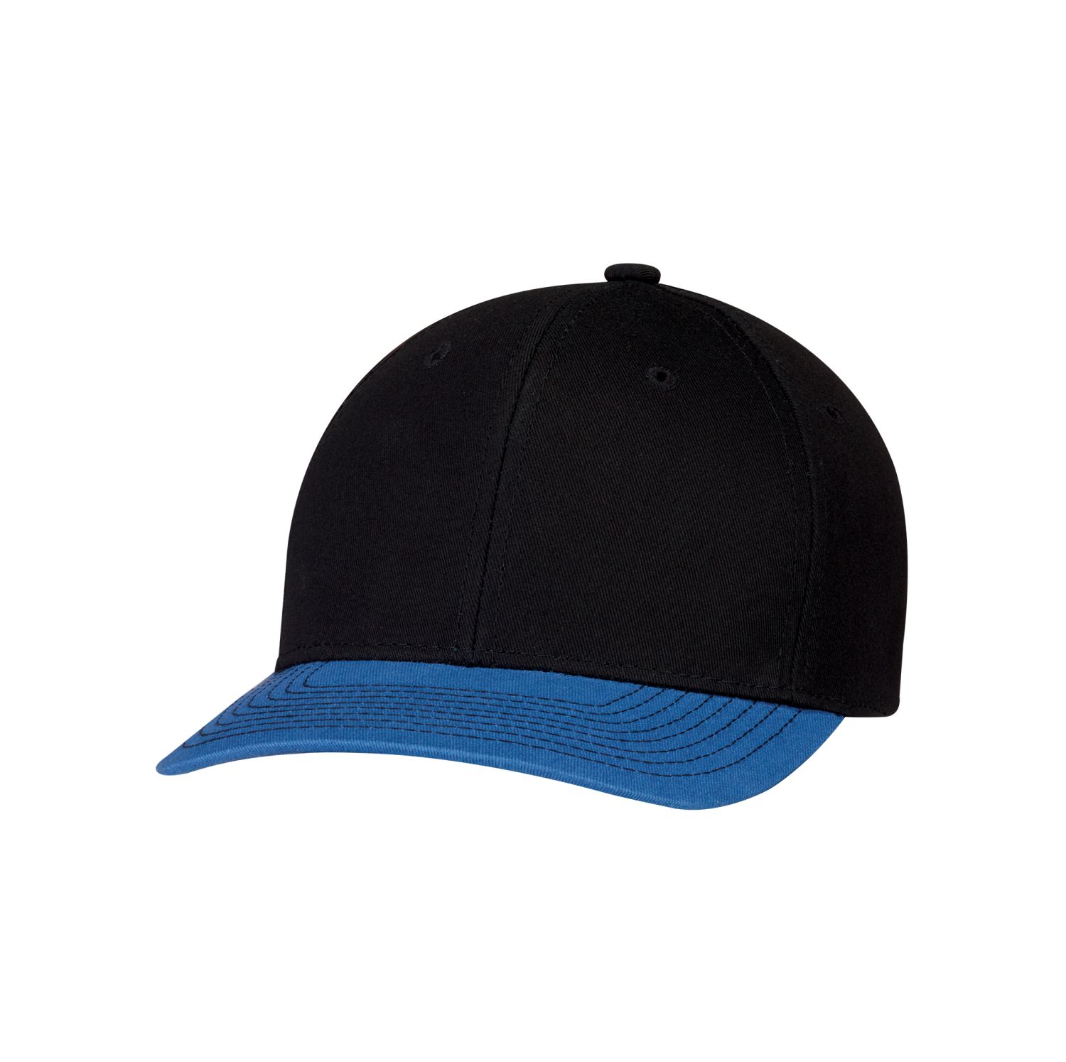 AJM 6-Panel Constructed Pro-Round Hat #8F010M Royal Blue / Black